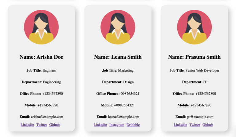 Design Responsive User Profile Card Template using HTML, CSS, and JS